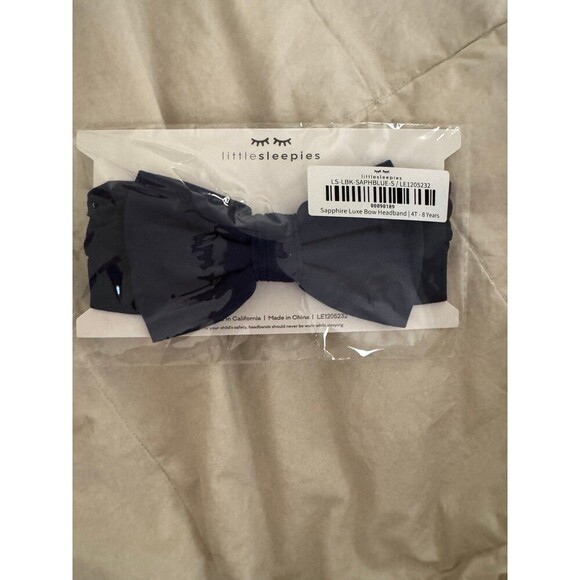 Little Sleepies Sapphire Lux Bow Headband - Picture 3 of 4